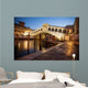 Famous Rialto Bridge during sunrise in Venice. Wall Mural