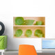 Green Dishes Wall Mural