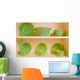 Green Dishes Wall Mural