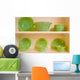 Green Dishes Wall Mural