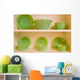 Green Dishes Wall Mural