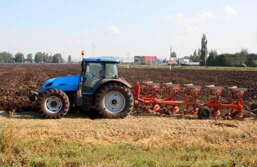 Tractor with Plough Wall Decal