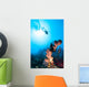 Scuba Diver Silhouette over Wall Decal