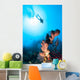 Scuba Diver Silhouette over Wall Decal