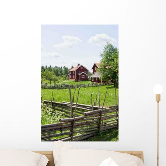Wooden Pole Fence Wall Decal