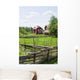 Wooden Pole Fence Wall Decal