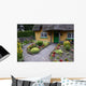 Thatched Roof Cottage and Garden Wall Mural