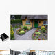 Thatched Roof Cottage and Garden Wall Mural