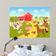 Cartoon Farm Scene Wall Decal