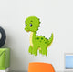 Cute dinosaur cartoon Wall Decal