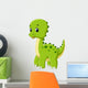 Cute dinosaur cartoon Wall Decal