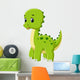Cute dinosaur cartoon Wall Decal