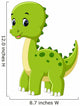 Cute dinosaur cartoon Wall Decal