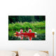 Family Canoe River Wall Mural