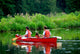Family Canoe River Wall Mural