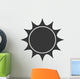 sunny sun abstract sunshine silhouette icon. Isolated and flat illustration. Vector graphic Wall Decal