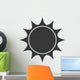 sunny sun abstract sunshine silhouette icon. Isolated and flat illustration. Vector graphic Wall Decal