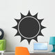 sunny sun abstract sunshine silhouette icon. Isolated and flat illustration. Vector graphic Wall Decal