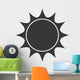 sunny sun abstract sunshine silhouette icon. Isolated and flat illustration. Vector graphic Wall Decal