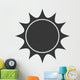 sunny sun abstract sunshine silhouette icon. Isolated and flat illustration. Vector graphic Wall Decal