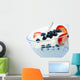 yogurt and berries Wall Decal