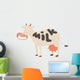 Cartoon cow character isolated Wall Decal