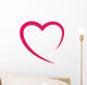 heart love romatic passion icon. Isolated and flat illustration. Vector graphic Wall Decal