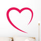 heart love romatic passion icon. Isolated and flat illustration. Vector graphic Wall Decal
