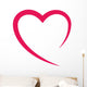 heart love romatic passion icon. Isolated and flat illustration. Vector graphic Wall Decal