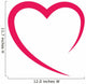 heart love romatic passion icon. Isolated and flat illustration. Vector graphic Wall Decal