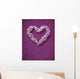 Floral heart shape Wall Mural