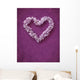 Floral heart shape Wall Mural