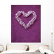 Floral heart shape Wall Mural