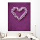 Floral heart shape Wall Mural