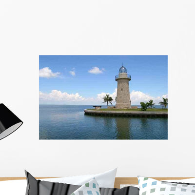 Light House Wall Decal shown on a wall