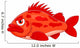 Cartoon ocean perch Wall Decal