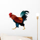 Rooster, the symbol of the Chinese New Year 2017 realistic color vector illustration  Wall Decal