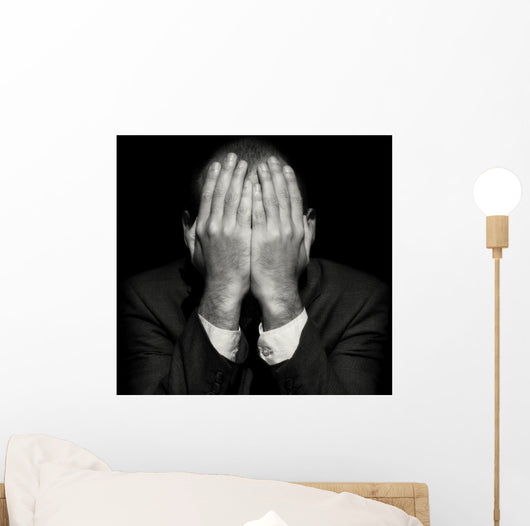 Businessman in Big Problem(special Photo F/x) Wall Mural