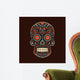 Ornamental colorful sugar skull Wall Mural
