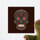 Ornamental colorful sugar skull Wall Mural