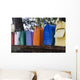 Row of Mail Boxes Wall Mural