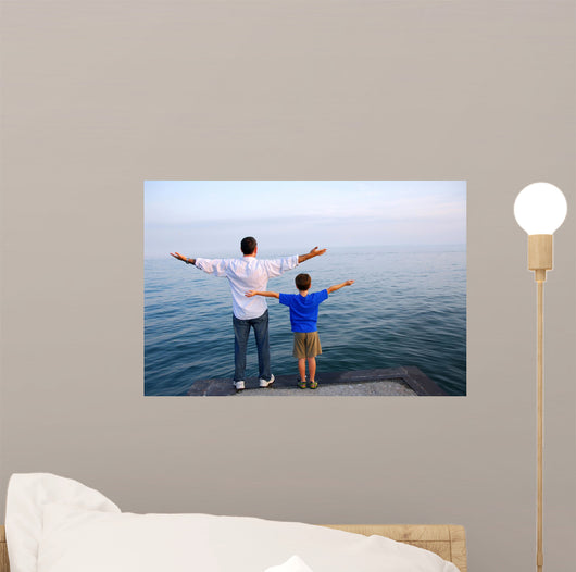 Father Son Ocean Wall Mural