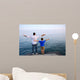 father son ocean Wall Mural