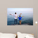 father son ocean Wall Mural