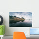 Landscape with mountains reflected in water, Iceland Wall Mural