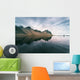 Landscape with mountains reflected in water, Iceland Wall Mural