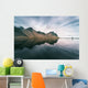 Landscape with mountains reflected in water, Iceland Wall Mural