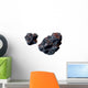 Flying Meteorite Asteroid Wall Decal Sticker Set