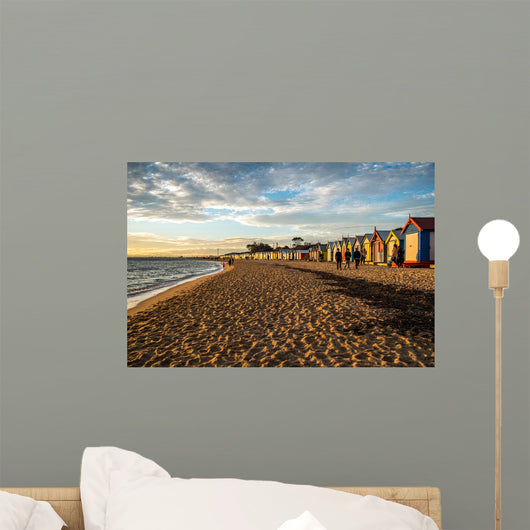 Bathing Boxes Brighton Beach Wall Decal