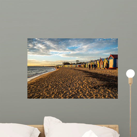 Bathing Boxes Brighton Beach Wall Decal